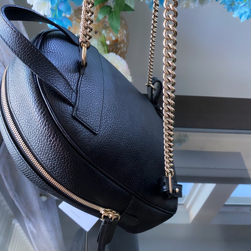 Authentic Gucci Black Leather Backpack - Picture 13 of 16